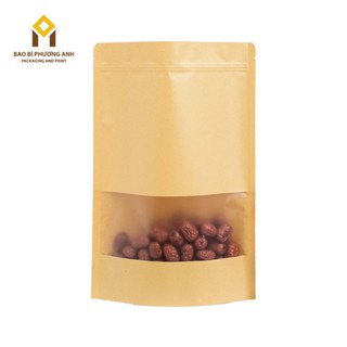   SIÊU RẺ  Combo 10 Chiếc Túi Zip Giấy Kraft Nâu 17x24_Bao Bì Phương Anh 