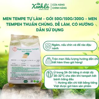 Men Tempe Tự Làm – Gói 50g/150g/300g – Men Tempeh Thuần Chủng, Dễ Làm, Có Hướng Dẫn Sử Dụng