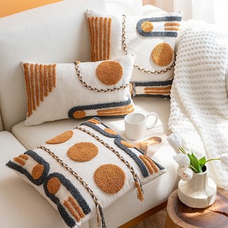  Vỏ gối vuông vỏ gối sofa tựa lưng họa tiết thêu độc lạ sang trọng chất lượng cao 