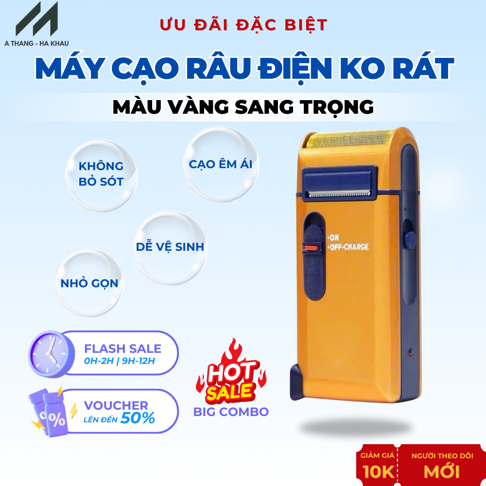 Máy Cạo Râu Điện SC316 - Máy Cạo Râu Khô Cạo Sạch Cạo Êm Không Đau Rát Siêu Bền