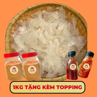 1 KG BÁNH TRÁNG PHƠI SƯƠNG RÌA Ủ BƠ THƠM DẺO (TẶNG TOPPING - MUỐI NHUYỄN- SỐT TẮC- SA TẾ)