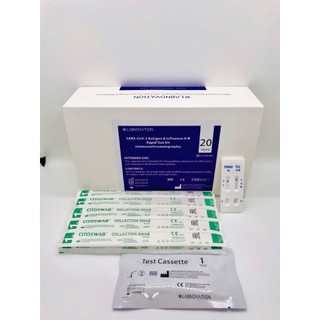 Test xét nghiệm nhanh 3 trong 1 Cúm A/ Cúm B/ Covid19 chính xác LABNOVATION