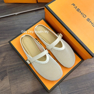 Giày Sục Ren Lưới Phối Khuy Cài Hàng Cao Cấp Full Hôp ( HH11 )