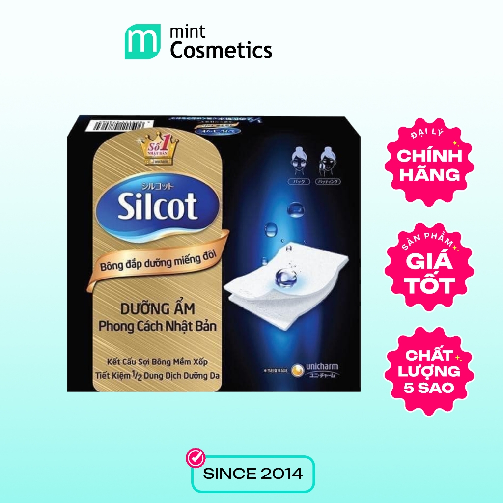 Bông silcot xanh đen 40 miếng