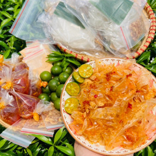 Combo 5 bịch bánh tráng lá chuối Tây Ninh Nguyệt Như, bánh tráng phơi sương muối nhuyễn sate