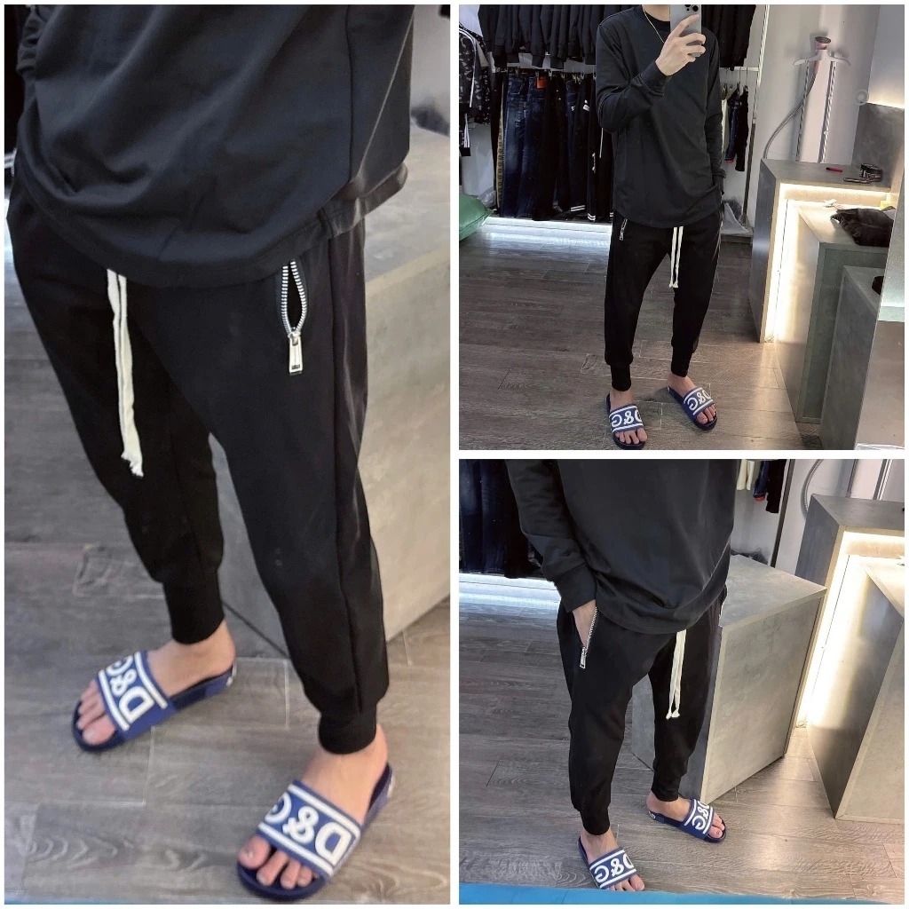 Quần Jogger Nam Siêu Cấp DSQ Mẫu Siêu Cấp Màu Đen Chất Liệu Umi Hàn Cotton Co Dãn 4 Chiều, Thấm Hút Mồ Hôi Siêu Hót 2025