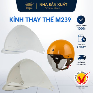  Kính Thay Thế Mũ Bảo Hiểm Royal M239 Hàng Chính Hãng 2 Màu Tiện Lợi Màu Trong và Màu Trà 