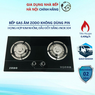 Bếp Gas Âm Cơ ZO-DO, Họng Hơp Kim Nhôm, Đầu Đốt Inox