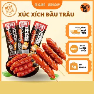 Xúc xích ăn liền xúc xích đầu trâu Huiteng ăn vặt nội địa Trung MOLAGO FOODS