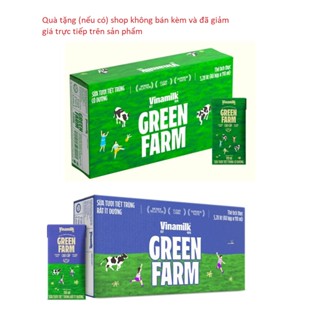 Thùng 48 hộp Tươi Tiệt Trùng Vinamilk Green Farm ít đường / Có đường 110ml
