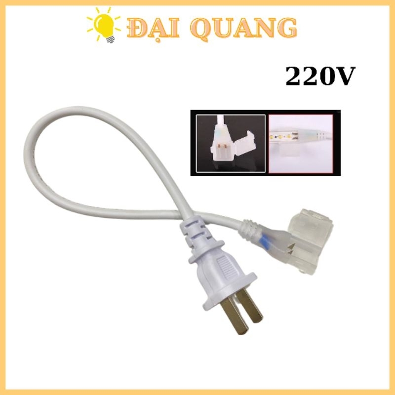 Nguồn kẹp Dây Led dán 220V sử dụng cho dây Led dán 220V