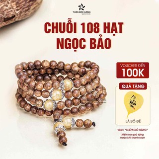 Vòng tay trầm hương 108 hạt Ngọc Bảo Thiên Mộc Hương trầm tốc an yên đoạn trừ 108 phiền não 