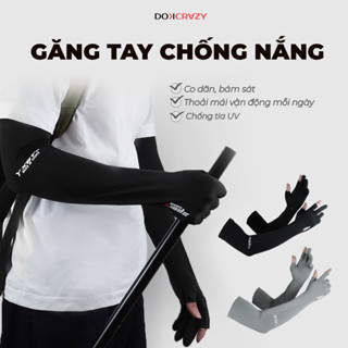 Găng Tay Đi Đường Chống Nắng (Tia UV) Nam Nữ Xỏ Hở 2 Ngón Tay Đi Phượt, Câu Cá Thoáng Khí,Co Dãn