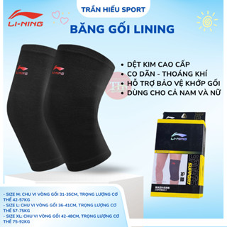 Băng Bó gối thể thao Lining LQAH602 bảo vệ khớp gối, dây chằng khi chơi thể thao