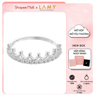 Nhẫn bạc nữ LAMY Vương miện Crown Ring Silver 8177
