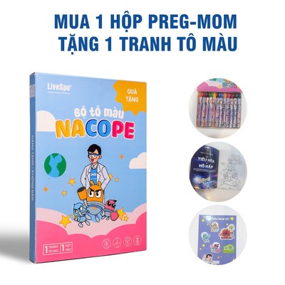 Bộ tranh tô màu cho bé NaCoPe, gồm tranh và màu sáp (Quà tặng kèm)
