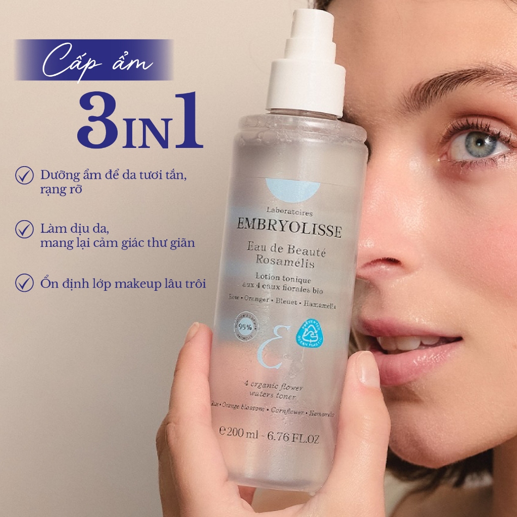 Xịt Dưỡng Cấp Ẩm Sâu Embryolisse Eau De Beaute Rosamelis 200ml | BigBuy360 - bigbuy360.vn