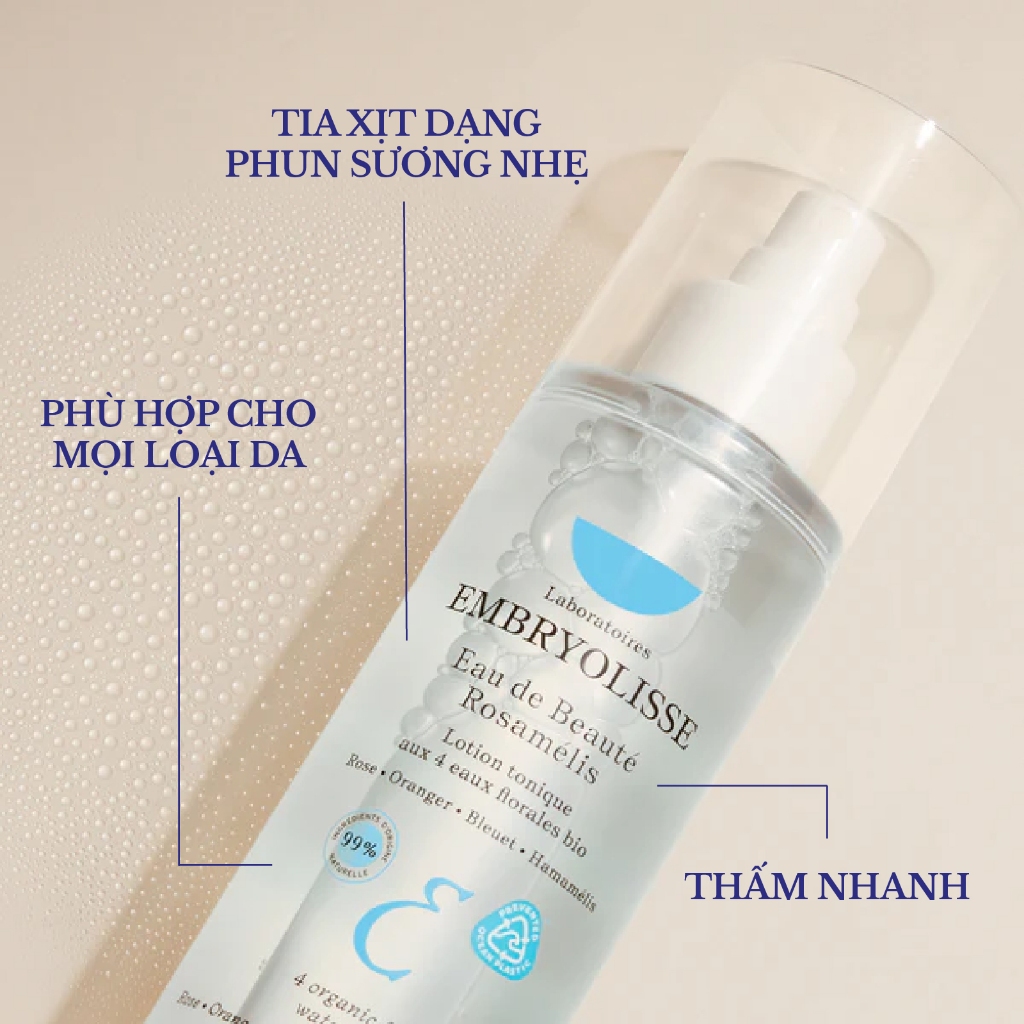 Xịt Dưỡng Cấp Ẩm Sâu Embryolisse Eau De Beaute Rosamelis 200ml | BigBuy360 - bigbuy360.vn