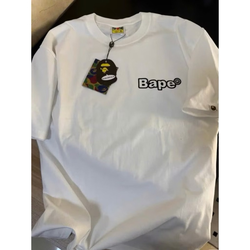 100% cootonÁo Thun BAPE® Áo Phông Nam Nữ BaPe In Lưng Cực Đẹp