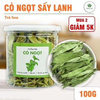 Cỏ ngọt sấy lạnh 100g, cỏ nguyên lá xanh, đẹp, đường ăn kiêng tự nhiên - Miha Tea