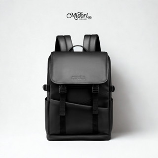 Balo Da PU Unisex BRIAN Đa Năng Đi Học Nam Nữ Đựng Laptop Thời Trang Unisex Trượt Nước | M STUDIO