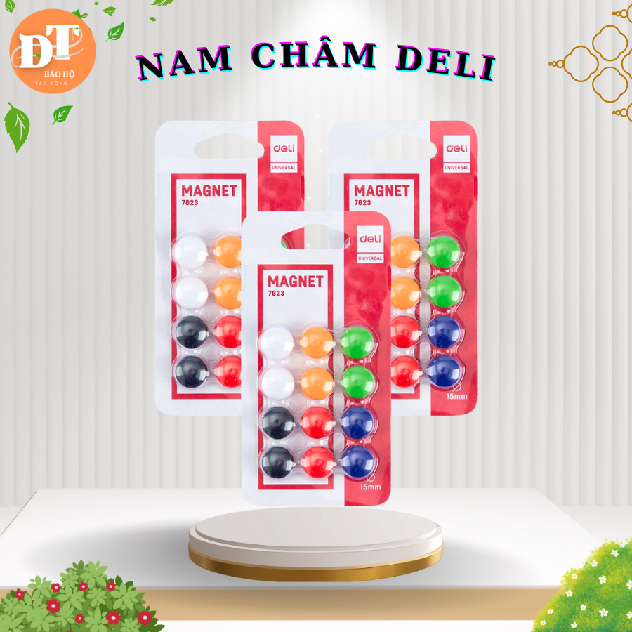 Nam châm gắn bảng deli 15mm E7823