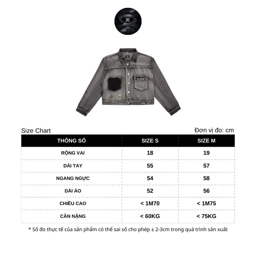 Bad Choices | Áo khoác JEANS form croptop UNIQUELY phong cách Menswear | BigBuy360 - bigbuy360.vn