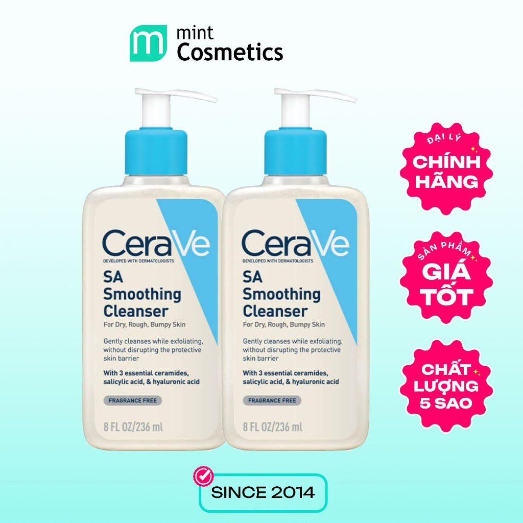 Sữa Rửa Mặt Cerave SA Smoothing Cleanser 236ml