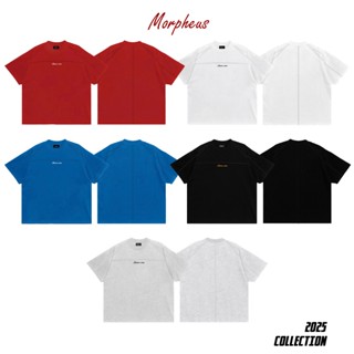 [VOUCHER MỞ BÁN] Áo thun Boxy phối Local Brand Morpheus, BOXY TEE Cotton 100% Thêu Chữ Phối Line, Áo Thun Unisex Nam Nữ