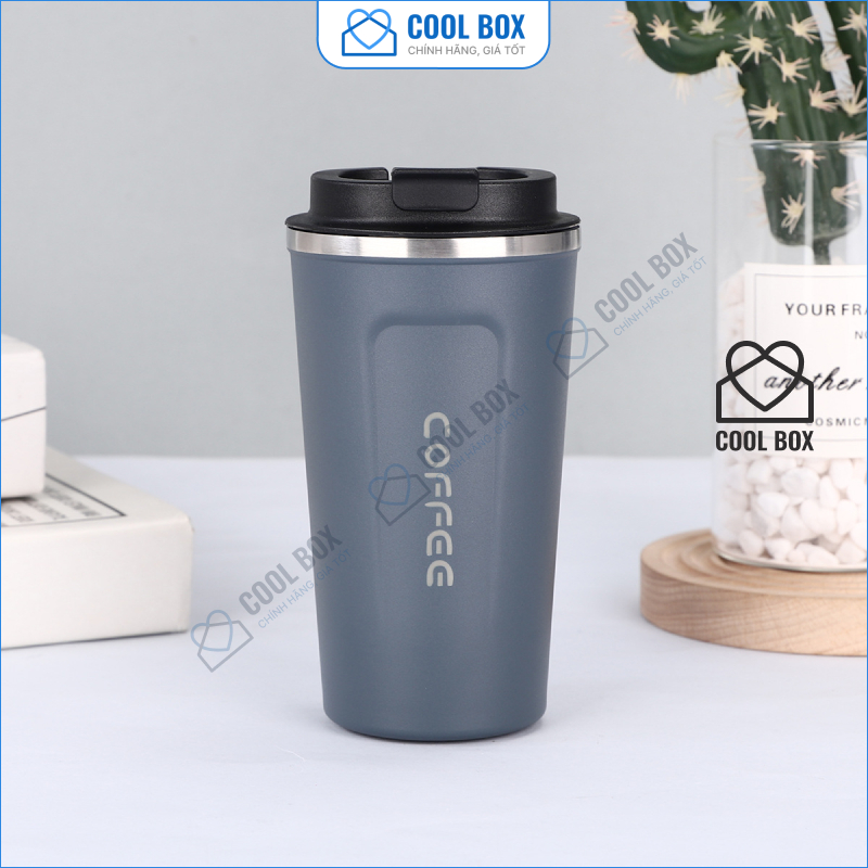 [Loại 1] Chữ Coffee được khắc laser lên Cốc giữ nhiệt COFFEE HOLIC 380 ml hàng xịn | BigBuy360 - bigbuy360.vn