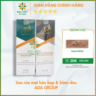  Sữa rửa mặt hỗn hợp & kiềm dầu ADA GROUP không bọt,dịu nhẹ,an toàn cho da 120g 