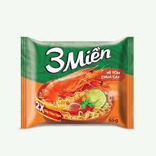  Thùng 30 Gói Mì Tôm 3 Miền Gói 65 Gam – Mì Ăn Liền Đậm Đà Hương Vị Việt Ngon Chuẩn Ba Miền 