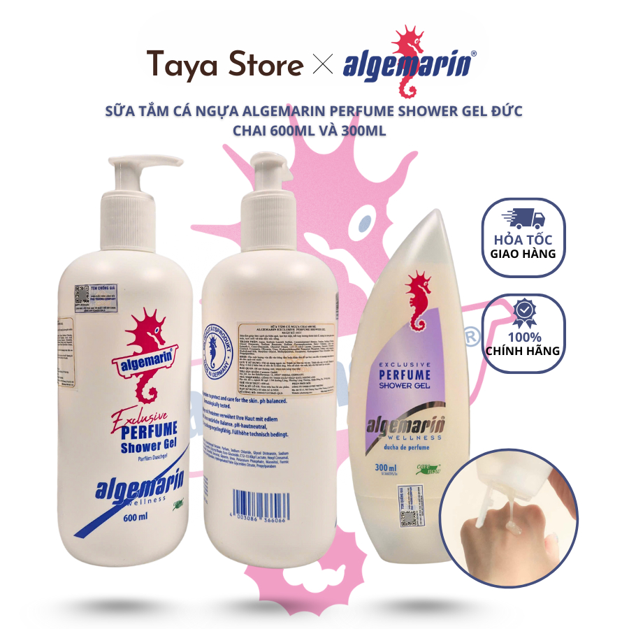 Sữa Tắm Cá Ngựa Algemarin Perfume Chai 600ml Đức