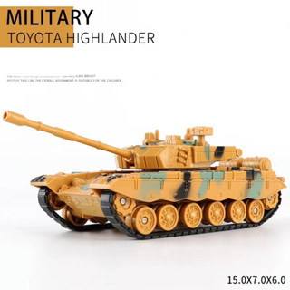  Đồ chơi mô hình xe tăng tỷ lệ 1:32 nhựa nguyên sinh quay 360 độ bánh xích cao su 