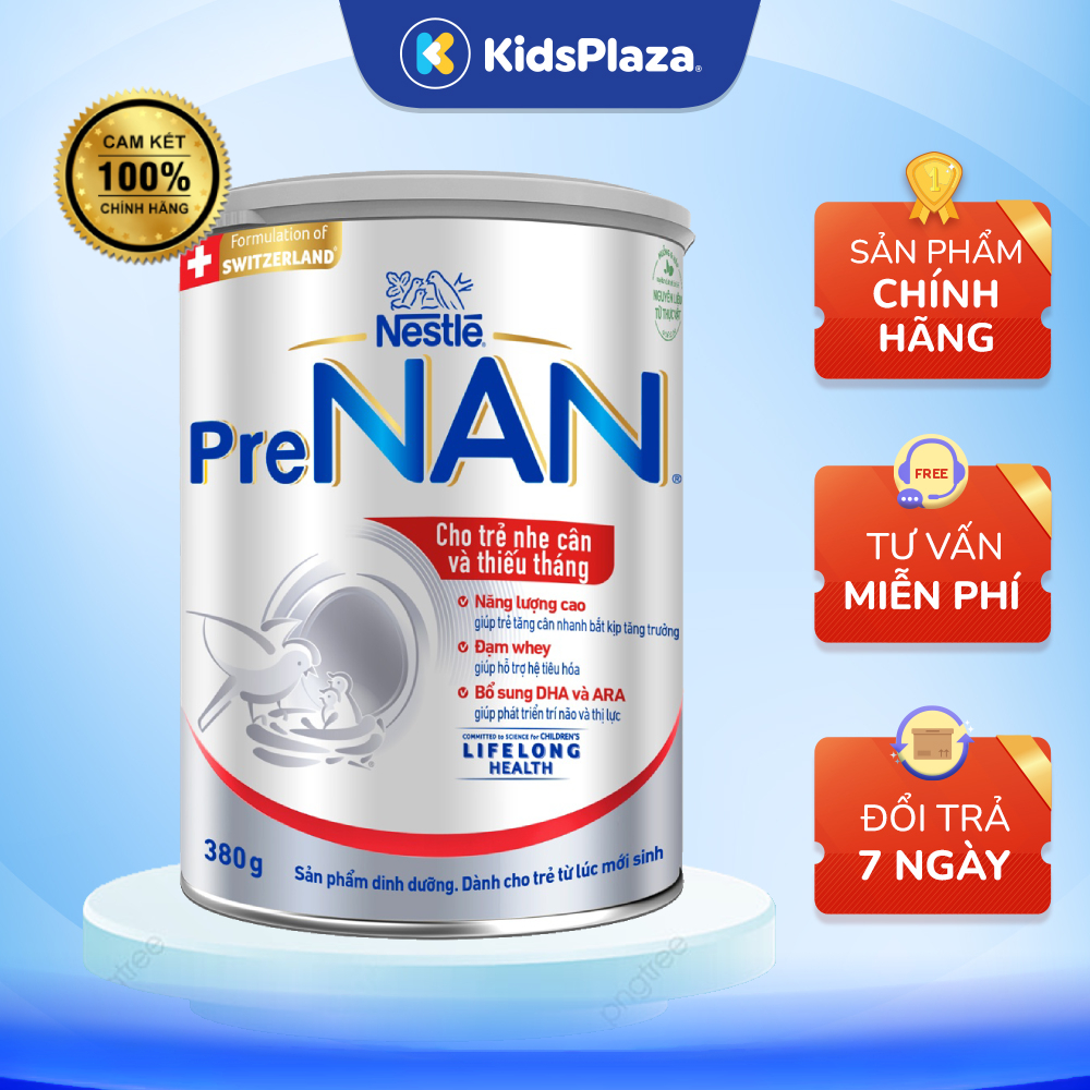 Sữa bột Pre Nan Hà Lan 380g chính hãng - Kids Plaza