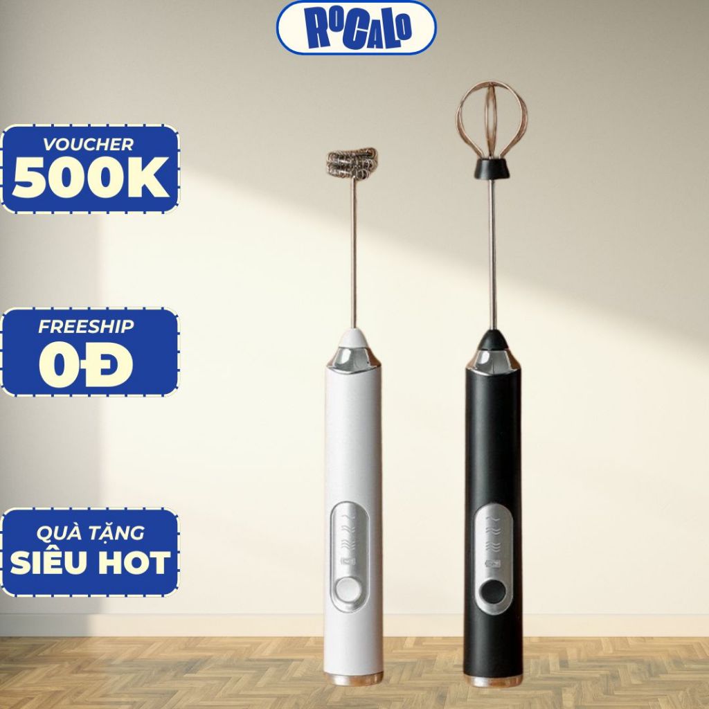 Máy Đánh Trứng, Trộn, Tạo Bọt Cà Phê Mini WHISK Chạy Điện Cầm Tay Tiện Lợi