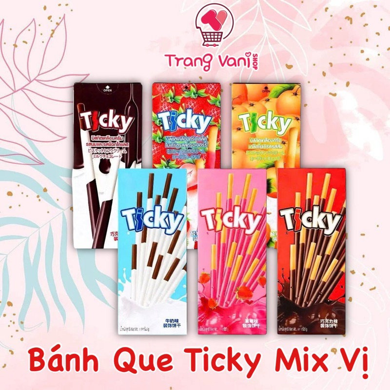   LỐC 12 TẶNG 1  Bánh Que Soocla TICKY Thái Lan 