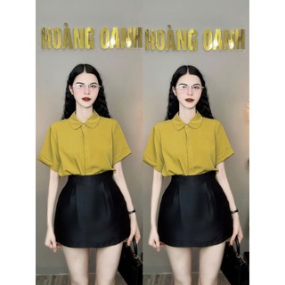 Áo sơ mi cộc tay, áo sơ mi lụa trơn
