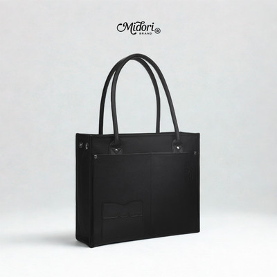Túi Tote Đeo Vai Vải Phối Da PU JAMMIE Nam Nữ Bền Đẹp Trượt Nước Thời Trang | Local Brand M STUDIO