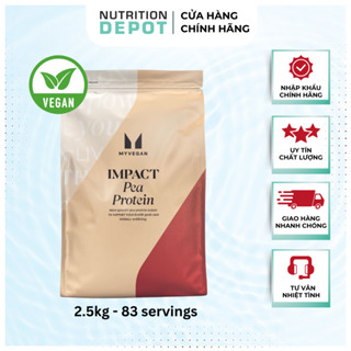 Sữa bổ sung đạm thực vật từ đậu hà lan Myvegan Impact Pea Protein 2.5kg Unflavoured - Nutrition Depot Vietnam