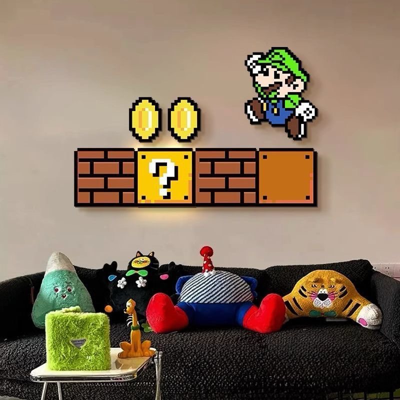 thelei tranh trang trí treo tường tủ Mario decor phòng khách phòng bếp phòng ngủ quà tặng rất hợp lý