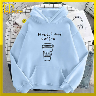  ÁO HOODIE UNISEX IN I NEED COFFEE  NHIỀU MÀU  