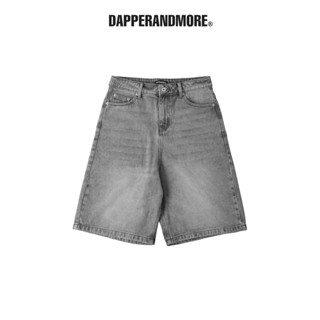  Quần Short Jeans DAPPERANDMORE Washed Denim Form Lửng - Grey 