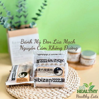 Bánh mì đen lúa mạch nguyên cám túi 2 lát tiện lợi ăn kiêng giảm cân Healthy Eats