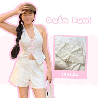 Buni short - quần short boi thêu trắng - ICHI.SG
