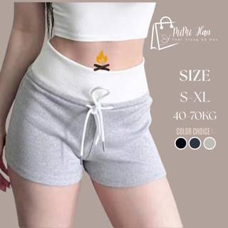 (Combo 3) Quần Short Nữ Cạp Cao Ôm Body Vải Tăm Lạnh | Quần Đùi Tôn Dáng V3 | Quần Short Basic Nữ Hot Trend Hàn Quốc