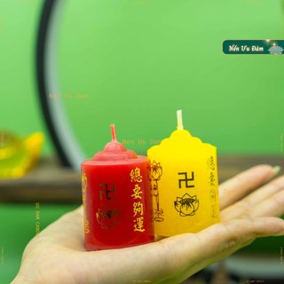  Đèn cầy trụ nến trụ cao 5cm 7cm. Vỉ 10 viên  - Nến Ưu Đàm 