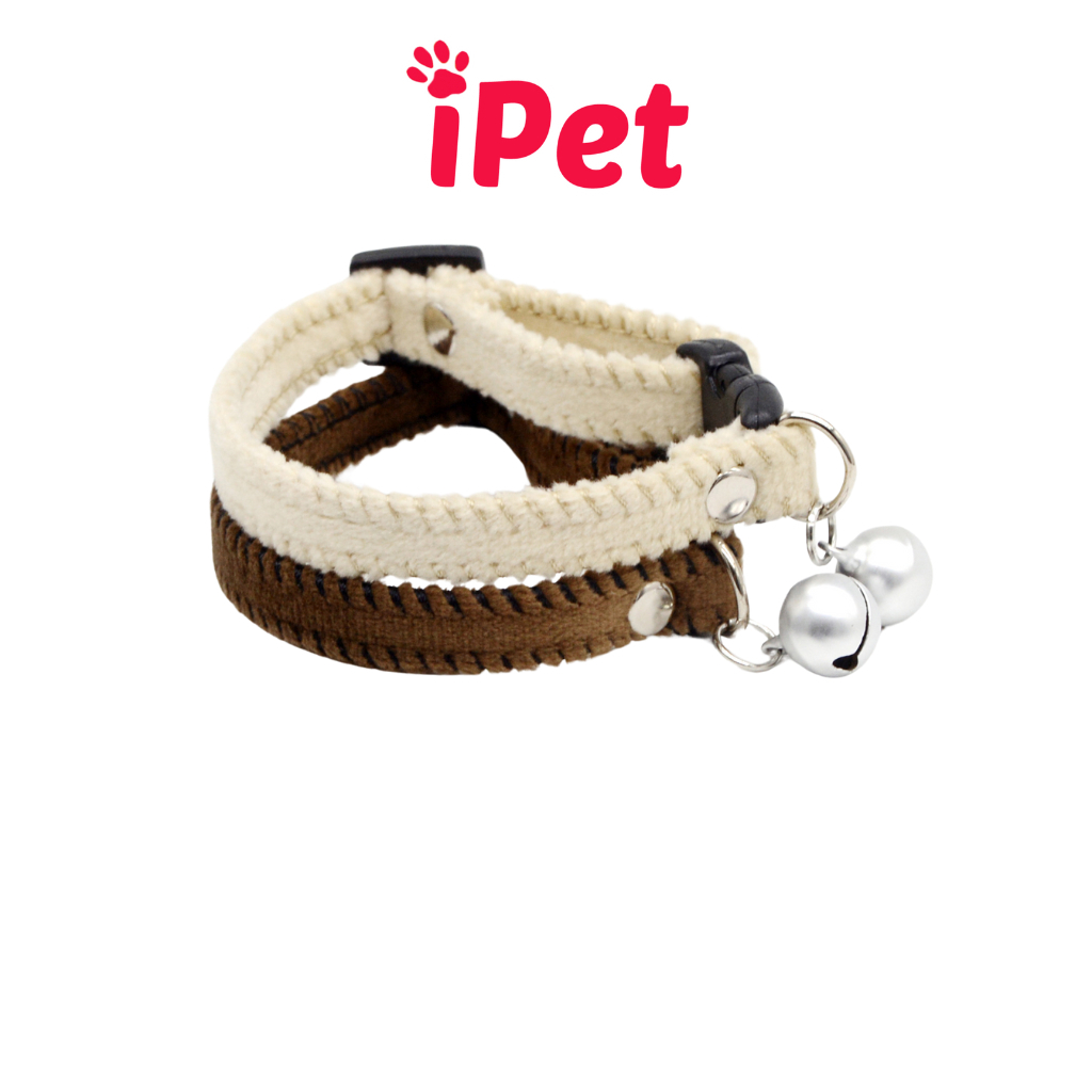 Vòng Cổ Nhung Bông Cao Cấp Mềm Mại Cho Thú Cưng - iPet Shop