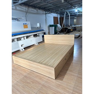  Giường Ngủ Gỗ mdf cao cấp hiện đại có 2 hộc ván dày 17mm giao trong 2 tiếng freeship HCM   Cao 30cm 