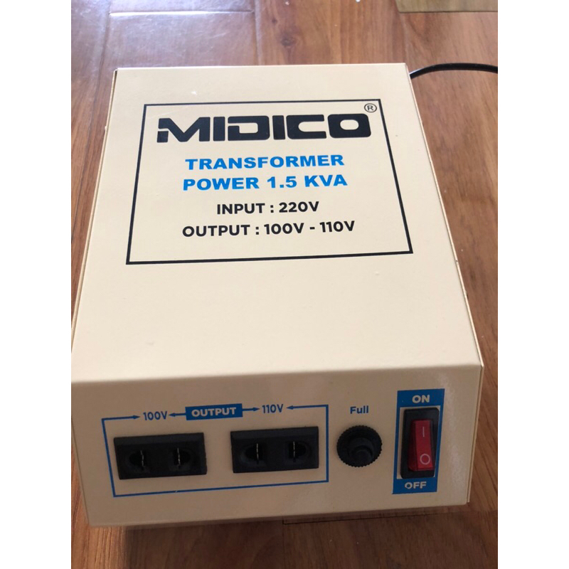 Biến áp tự ngẫu Midico - 1.5Kva